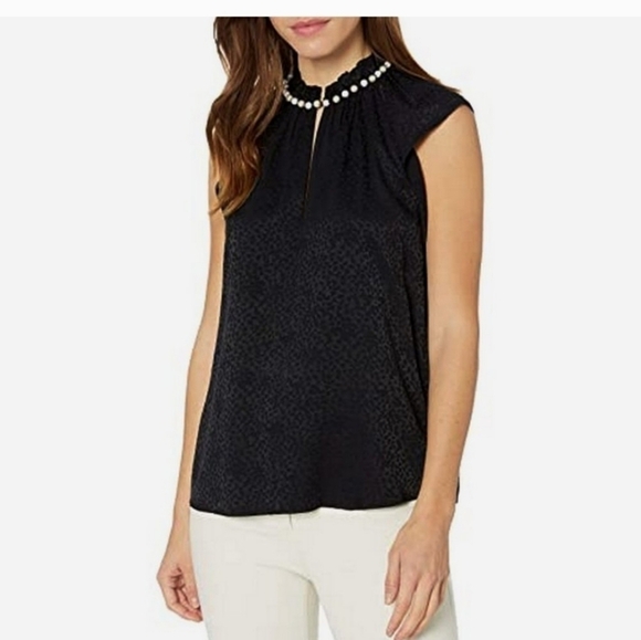 KATE SPADE SHELL PEARL‎ NECK BLOUSE - Picture 4 of 4
